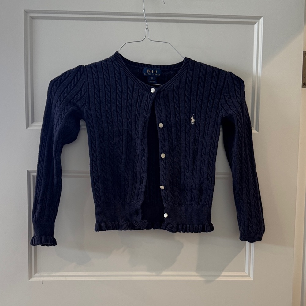 Polo by Ralph Lauren Navy Blue Kids Cardigan
